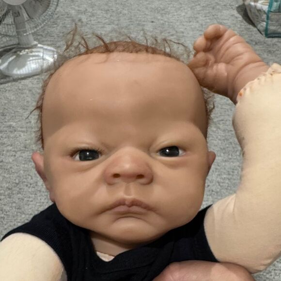 Adorable Baby Doll with Gray Outfit - Picture 5 of 8